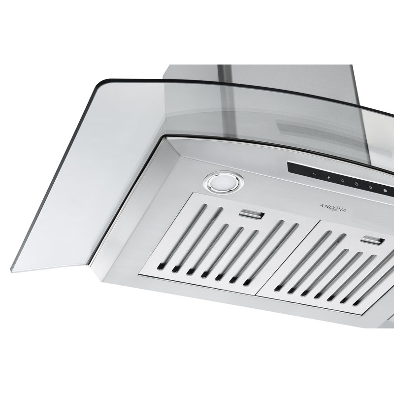 Ancona GCL636 36" Wall Mount Glass Canopy Range Hood with Night Light